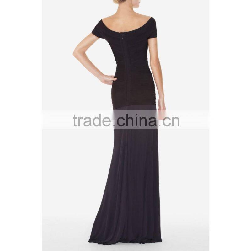 Elegant High Fashion Split Maxi Dress Designer One Piece Party Dress China Dress Manufacturer