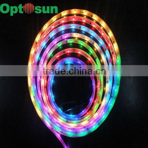 High quality 12 volt led light strips dmx rgb led strip light flexible 5m