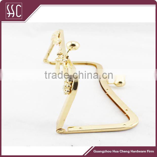 peafowl decorative metal frame clutch frame