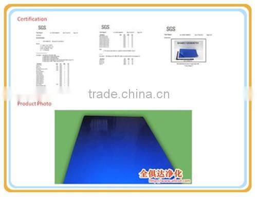 30 layer/piece Disposable Cleanroom Silicon Sticky Mat for industrial use