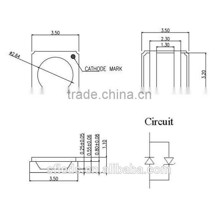 SMD 3535 quartz glass Deep 275nm uvc led for water purifier