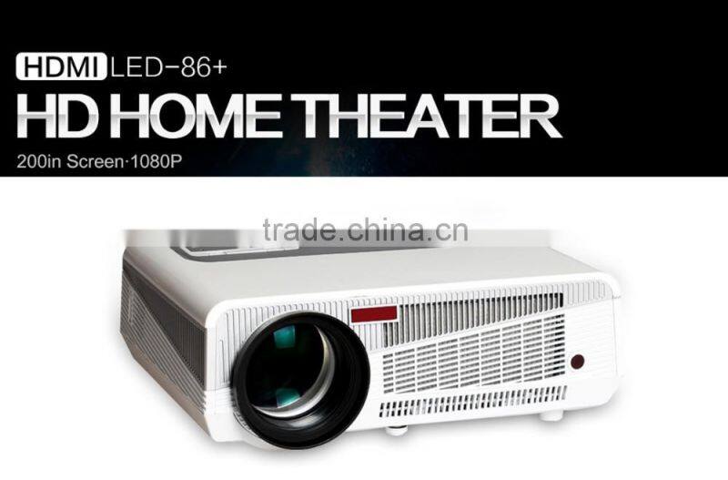 Full HD LED86+ LCD Projector 3D 160W 2800lumens LED Home Theater Projector