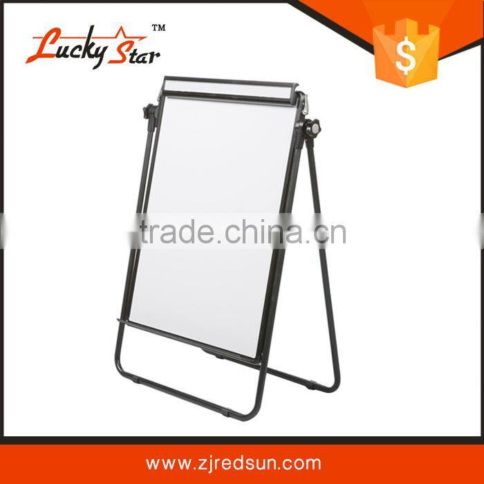zhejiang red sun promethean interactive non-magnetic recordable white board grid lines with flip chart easel stand