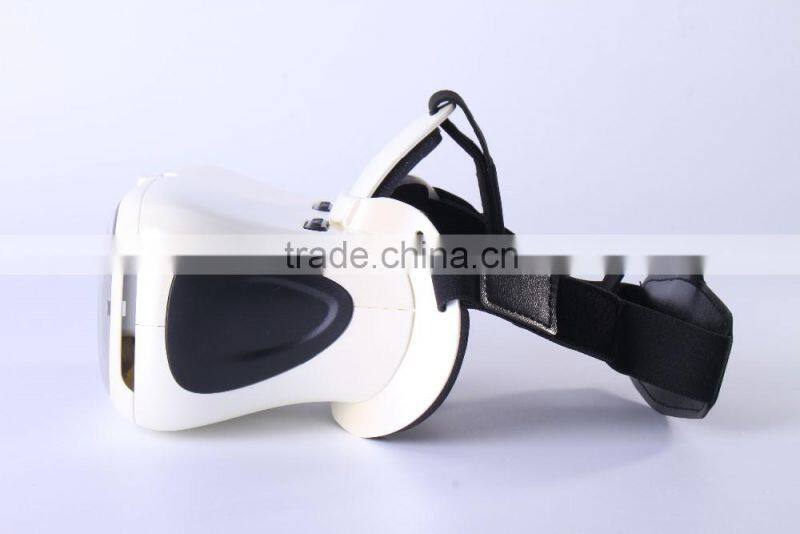 factory wholesale price the newest version 3D VR headset Virtual reality glasses , VR case ,VR BOX with touch key button