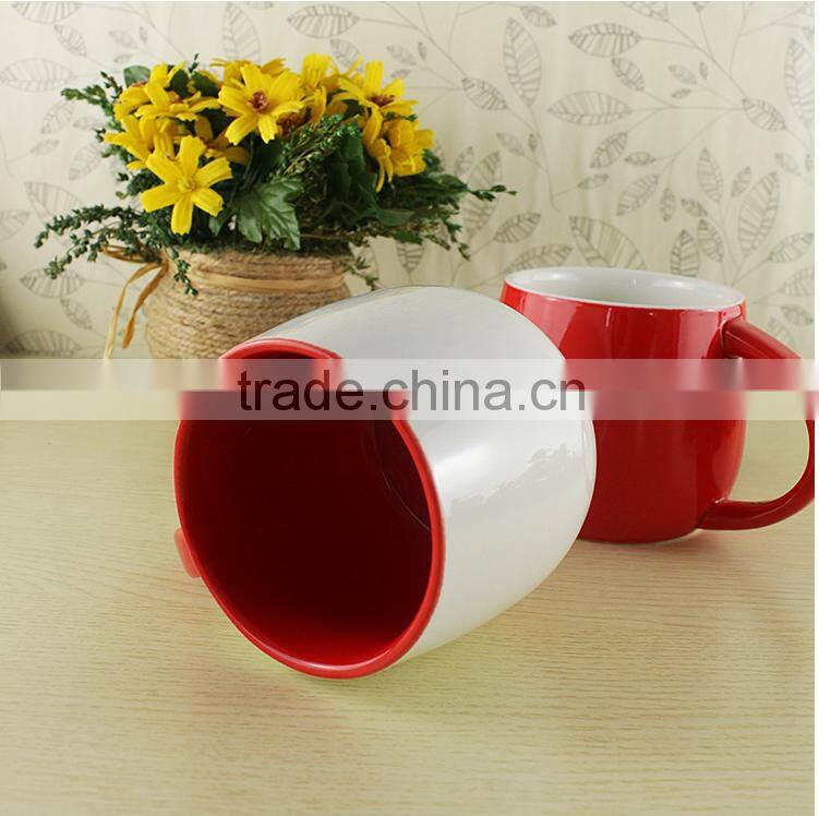red and white couple creamic Mug