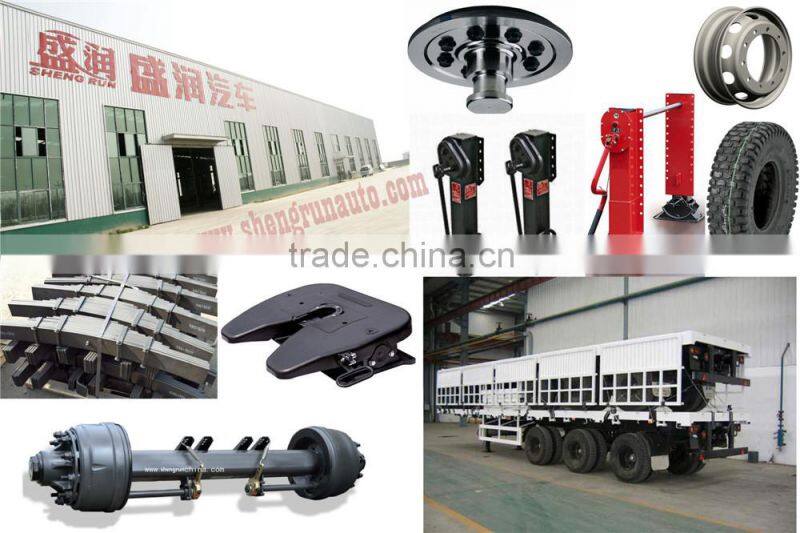3Axle shengrun low bed semi trailer