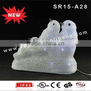 Acrylic LED penguin for outdoor christmas decoration