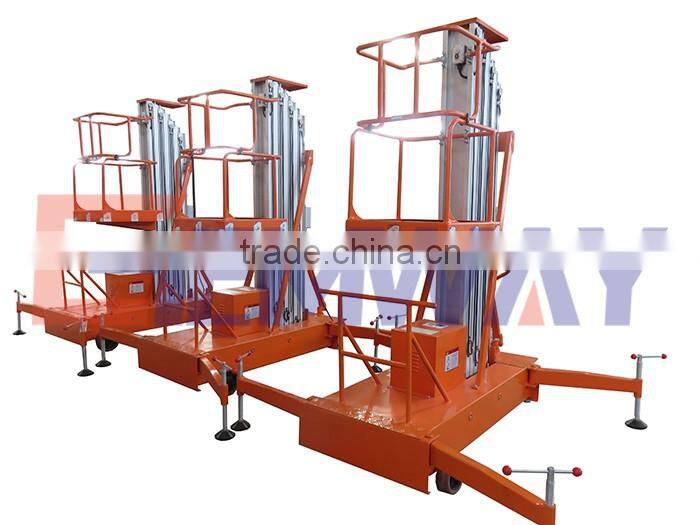 Good stability manual hydraulic single person hydraulic lifts for sale