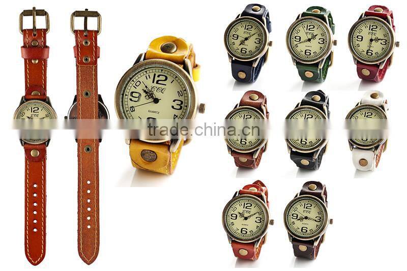 wholesale china leather watch women quartz watch
