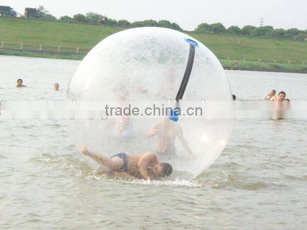 PVC or TPU Inflatable Floating Water Ball With Tizip Zipper For Pool Games