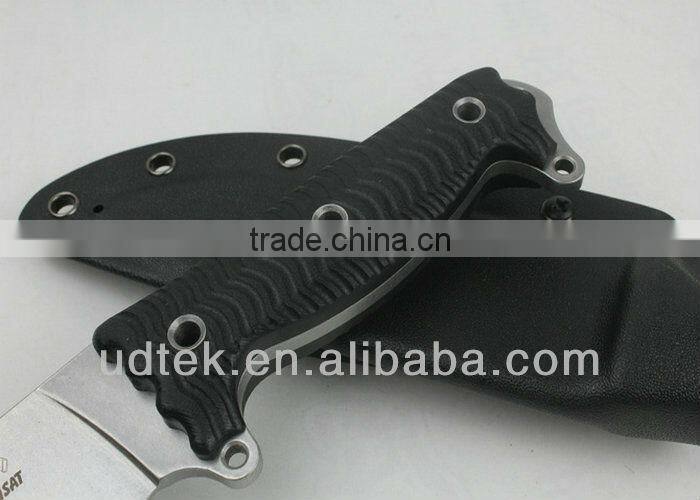 Stone-washed version BASTA Combat Knife Fighting Knife with D2 Blade + G10 Handle UDTEK01299