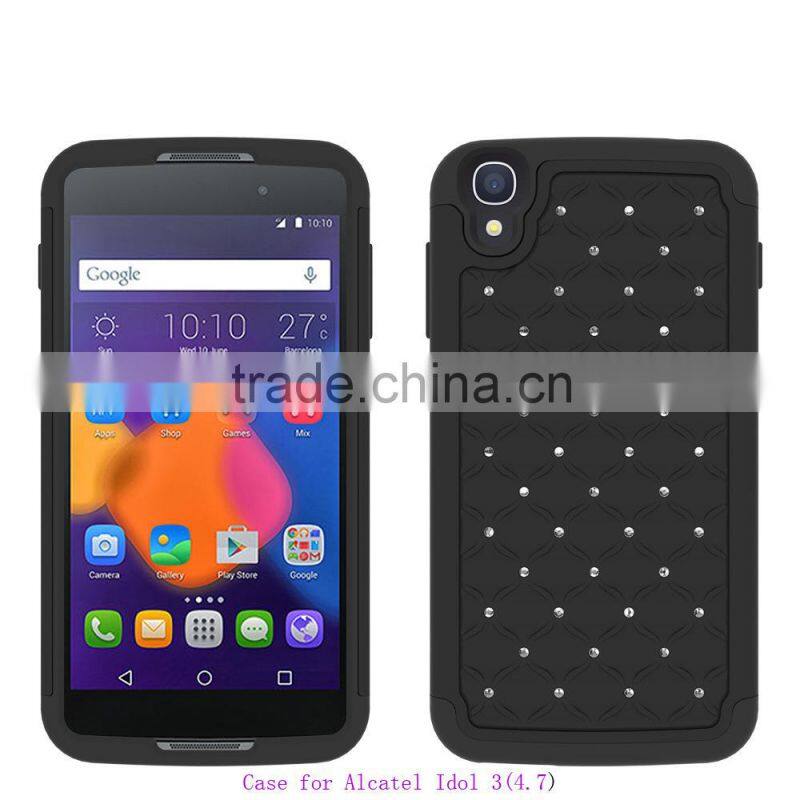 alibaba express Hot Sale Rubber Hybrid Hard Silicone Shockproof Case Cover For Alcatel idol 3