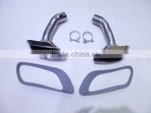 2009-2013 X6 E71 square muffler tips for X6 upgrade to x-drive 5.0