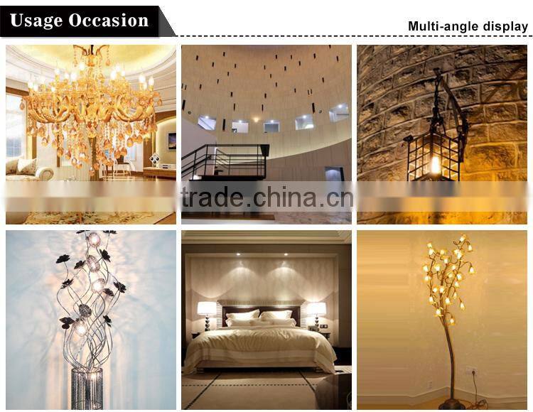 2015 new style Antique LED filament C35 full glass flame lamp l4W E12 110V dimmable