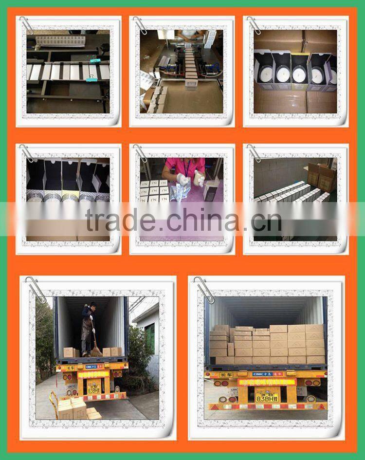 high quality scented soy candle in black glass jar with box