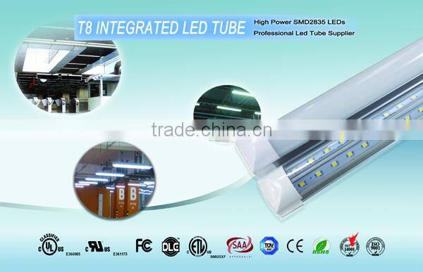 V-Shaped T8 led tube 20W 4FT 1.2m Integrated Cooler Door Led Fluorescent tubes light