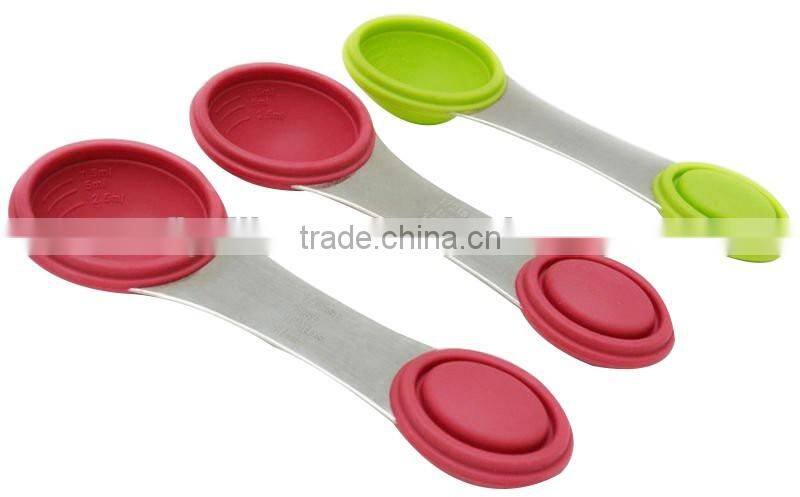 Multi-function Food Grade Silicone Folding Measuring Spoon
