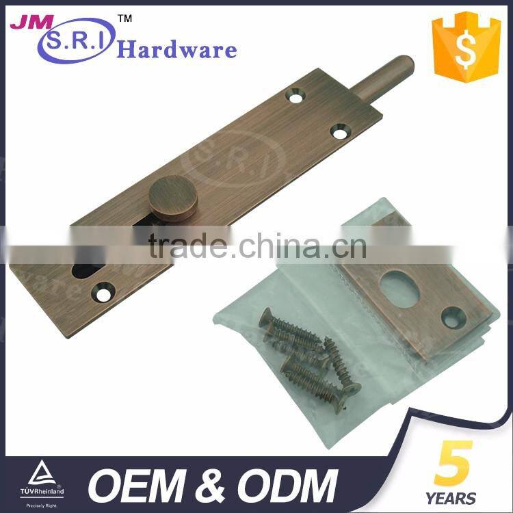 New design high end fashional brass flush door bolt