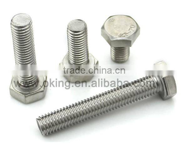Staniless steel hex bolt m60 support OEM