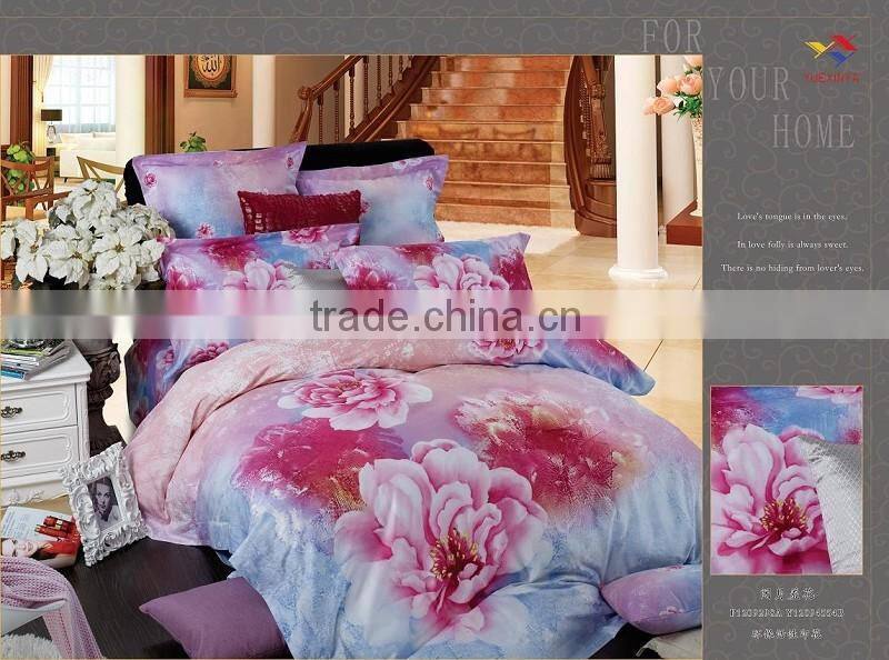 factory directly !! 100% polyester bedding sets 3d wholesale for printing flowers & plant
