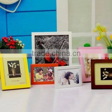 Easy Style Customized Size Mulit Color Wooden Photo Piture Frame