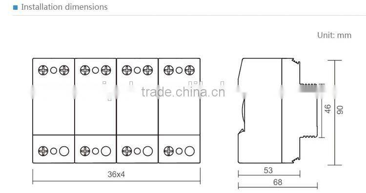 Saip Factory price SPD 250A Types of Lightning Arrester