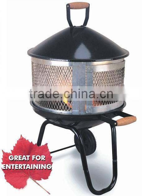 28" Outdoor trolley fire pit KY181