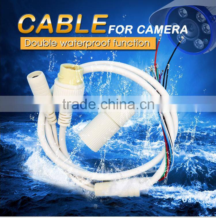 14years factory manufacturer experience DC Video Cable double waterproof For Security camera