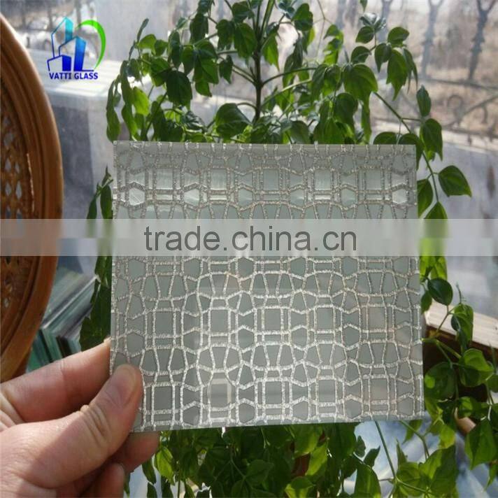 acid etched glass office glass wall partitions door panels etched glass panels for sale