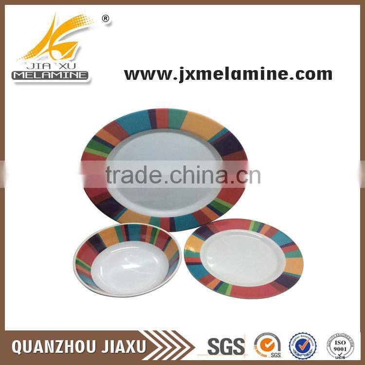 New hot products on the market 3pcs melamine dinner set alibaba trends