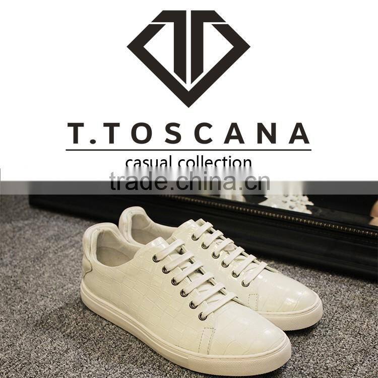 T.TOSCANA 2016 fashion black sneaker casual shoes for men have stock