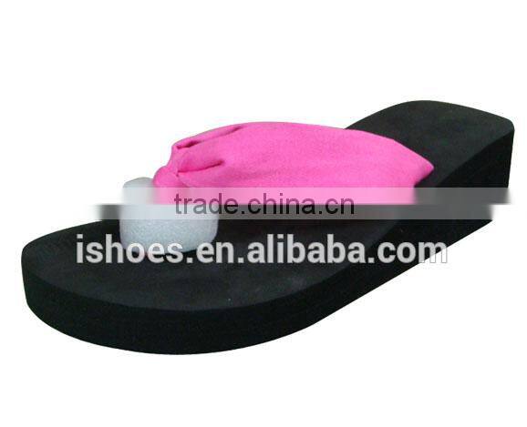 Popular summer printing wedge heel Sandal