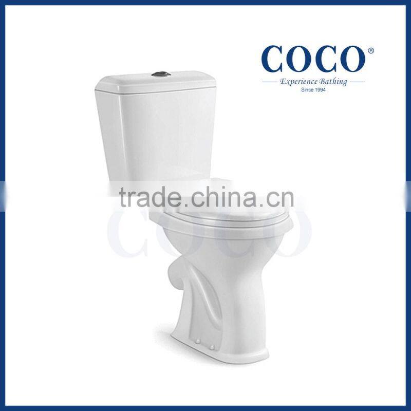 COCO sanitary ware 8006 uzbekistan x trap wash down two piece toilet