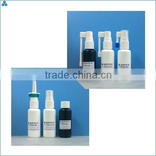 30ml HDPE Pharmaceutical Throat Spray Bottle with Rotatable Nozzle