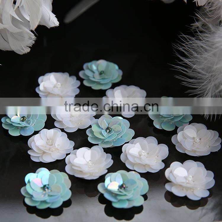 Handmade High Quality Sequin Flower Artificial Decorative Flowers