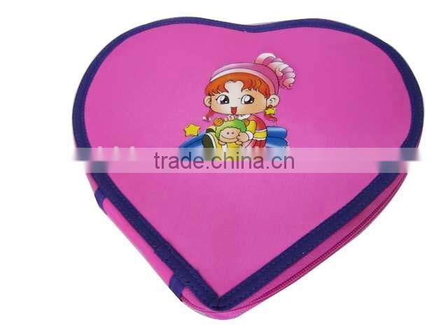 Heart shape pencil case for student