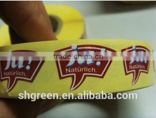 Waterproof self-adhesive paper sticker for packing