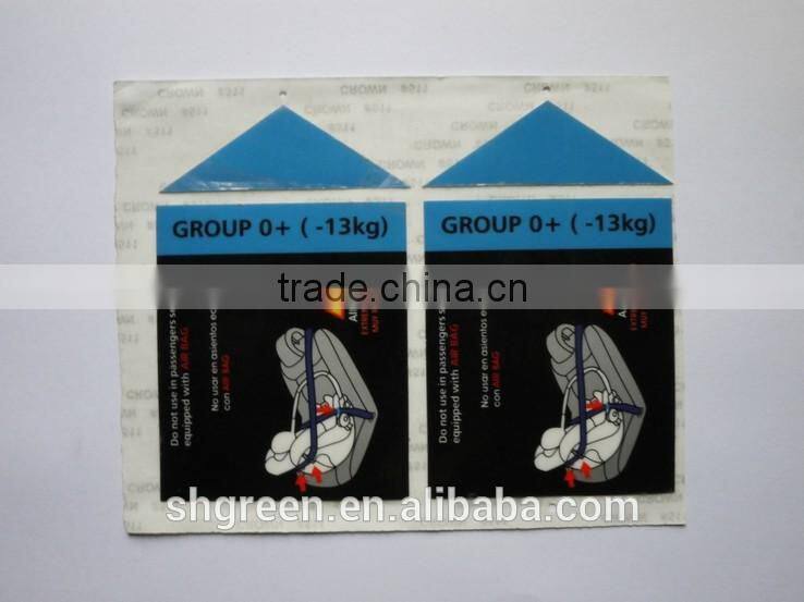 Eco-friendly vinyl sticker for food