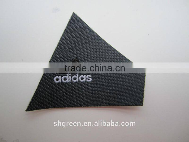 custom flag design woven patch with sewing lines