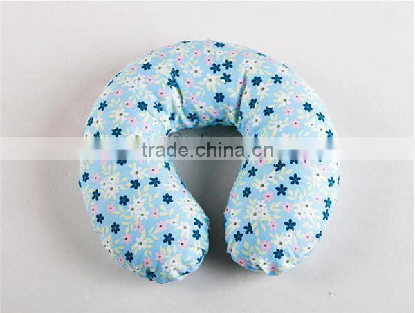 hot sell fashion 100% cotton u shape pillow / neck pillow/neck pillow case
