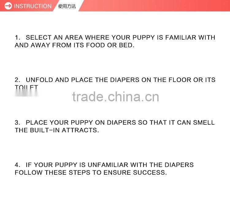 Carbonceous disposable puppy pee pads training pads fast absorbing quality