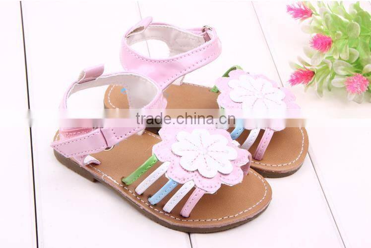 Wholesale Trade Baby Sun Flower Summer Sandals