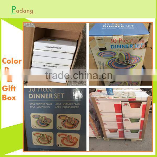 Chinese red 16pcs dinnerware for promotion
