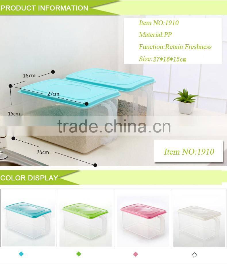 Freshness Preservation Transparent Plastic Box Refrigerator Organizer Food Storage Bin