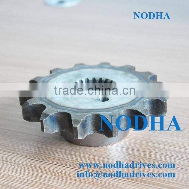 Sprocket 16B with splined bore 1'' x 17.02mm