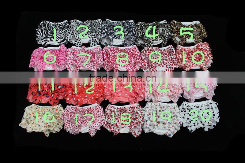 2015 Easter Sales Promotion Baby Organic Underwear So Adorable satin Bloomers Wholesale Baby Cotton Ruffle Bloomers For Kids