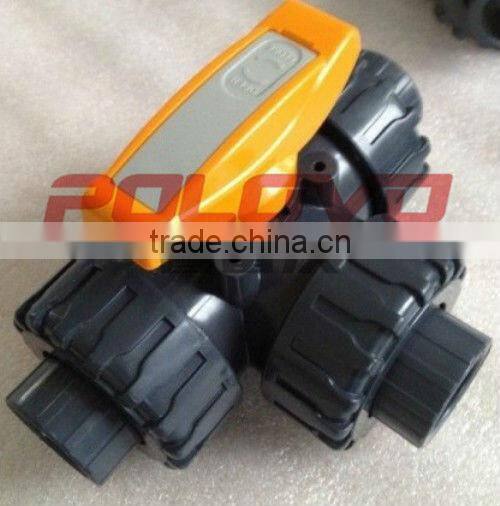 Manual operated pvc 3way 2'' pvc valves