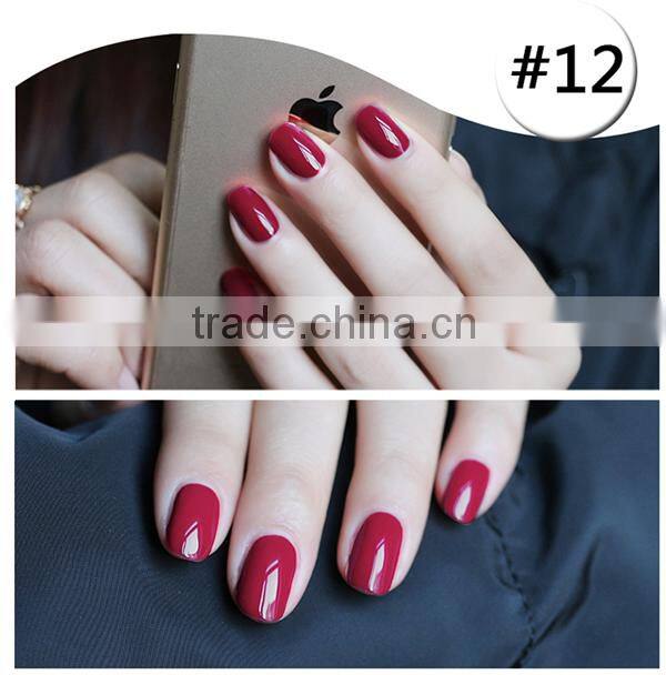 2016 new fashion 10ml UV LED Soak Off nail art UV gel polish red wine gel polish