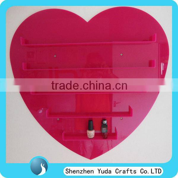 Wall Mount Acrylic Nail Polish Display nail polish wall rack