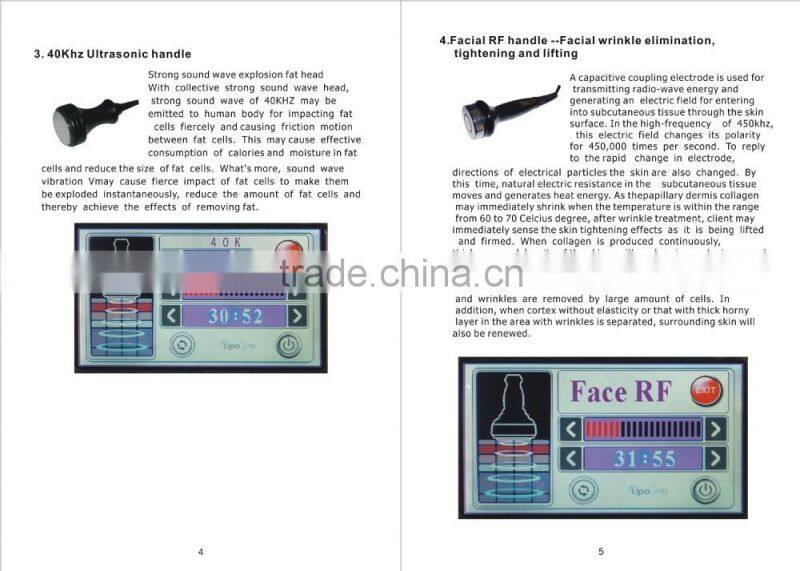 Aesthetic Equipment Ultrasonic Cavitation RF Vacuum Roller Massage body shaping machine